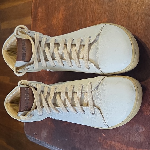 Birkenstock White High-Top Sneakers - Picture 2 of 6